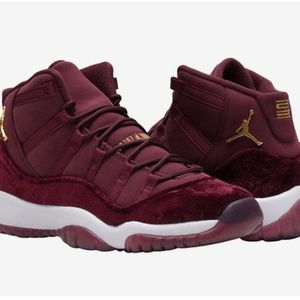 Air Jordan 11 Heiress Retro Velvet Maroon 6Y GG GS
